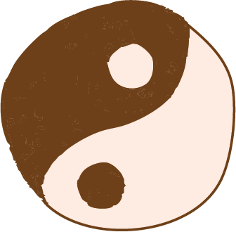 Brpwn Yin/Yang circle
